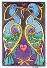 Celtic Lovebirds Art Card