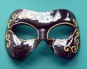 Serenissima Nero Masquerade Mask - click for details